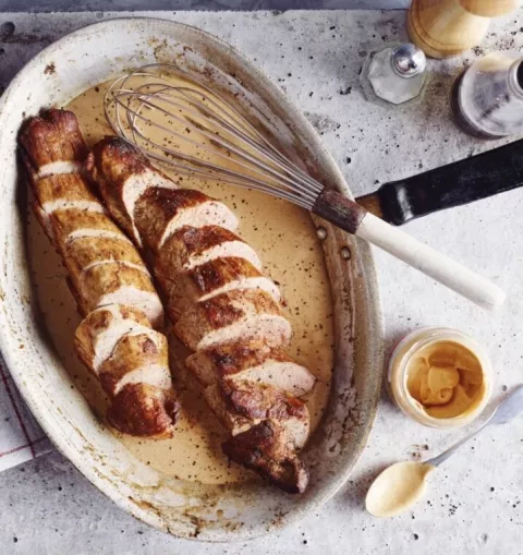 Varkenshaasje in saus